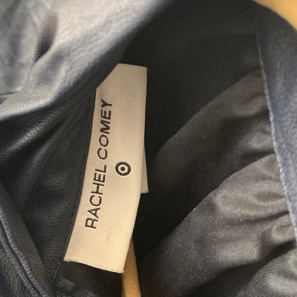 Rachel Comey for Target Dark Blue Faux Leather Blouse - Picture 3 of 3
